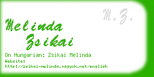 melinda zsikai business card